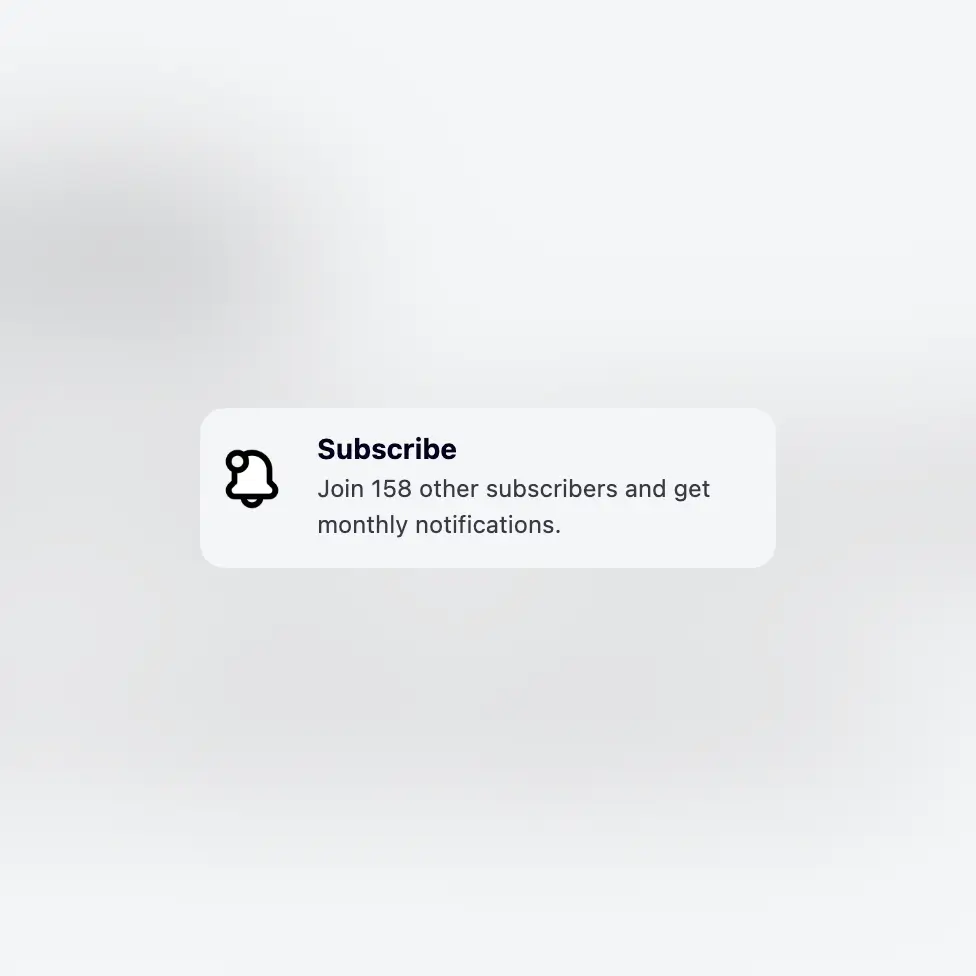Screenshot der einbettbaren Aktionsschaltfläche der App für Benutzer zum Abonnieren